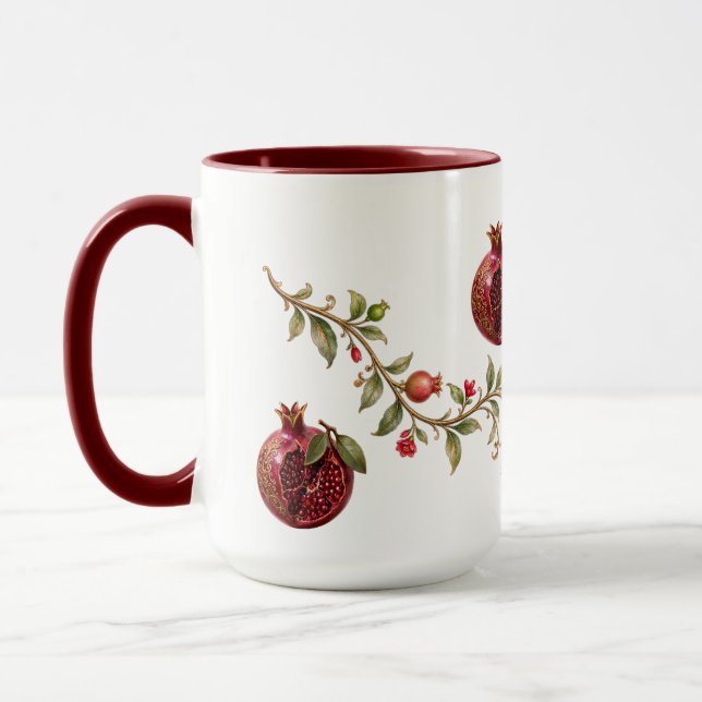 Mug Arbre de grenade persan | Art mural botanique de l (Gauche)