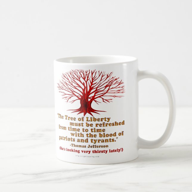 Mug Arbre de Jefferson de la liberté (Droite)