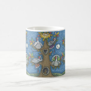 MUG ARBRE DE LA TURQUIE, DINDONS DE THANKSGIVING