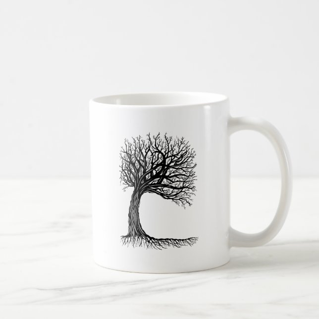 Mug arbre de la vie balayé par le vent (Droite)