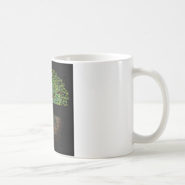 Mug Arbre de lueur de la vie (Droite)