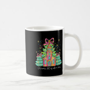 Mug Arbre de Noël à ruban coquette Jésus Oh Venez Ador