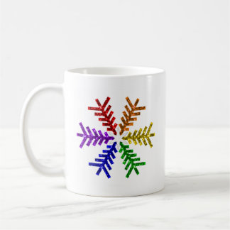 Mug Arbre de Noël Arbre en arc-en-ciel Musique de floc