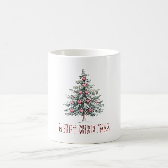 Mug Arbre de Noël aux coeurs (Centre)