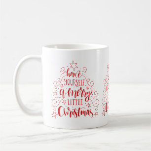 Mug Arbre De Noël Avec Typographie Moderne