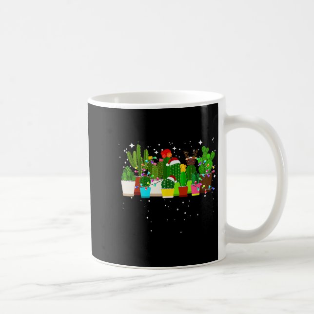 Mug Arbre de Noël Cactus Amusant  (Droite)