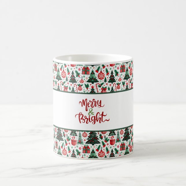 Mug Arbre de Noël, cadeaux, sucre de canne (Centre)