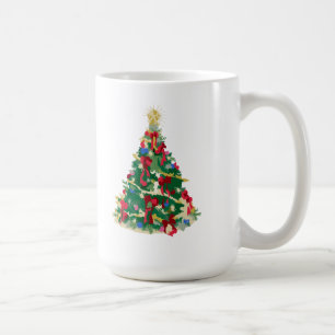 Mug Arbre de Noël coloré : Art de vecteur :