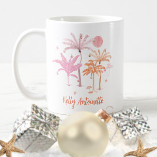 Mug Arbre de Noël Coloré aux Palmiers Tropicaux Person