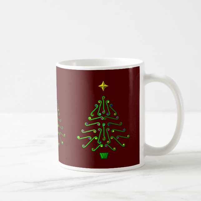 Mug Arbre de Noël, conception peu commune d'art de (Droite)