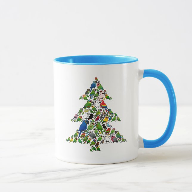 Mug Arbre de Noël de perroquet (Droite)