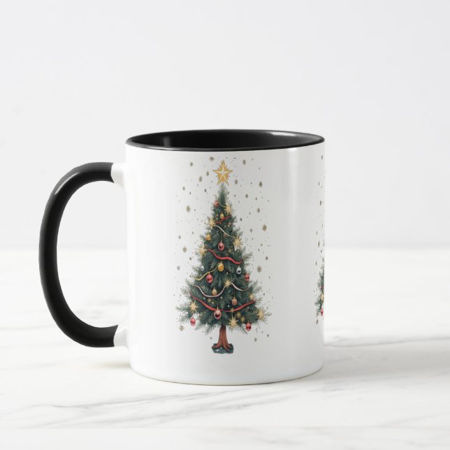 Mug Arbre de Noël élégant (Gauche)