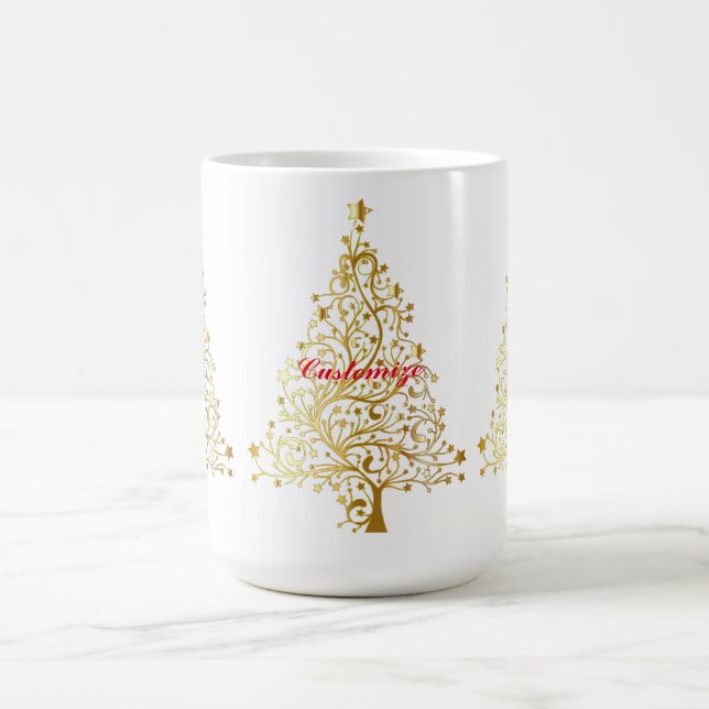 Mug Arbre de Noël en or Fantaisie Thunder_Cove (Centre)