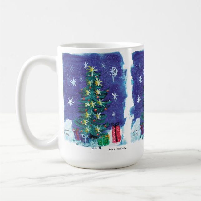 Mug Arbre de Noël - Enfants Art pour CHOC (Gauche)