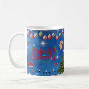Mug Arbre de Noël festif avec gif de conception hivern