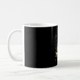 Mug Arbre de Noël Golden Retriever Couvert Par Flash