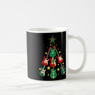 Mug Arbre de Noël Guitare Cool pour Amoureux de Guitar