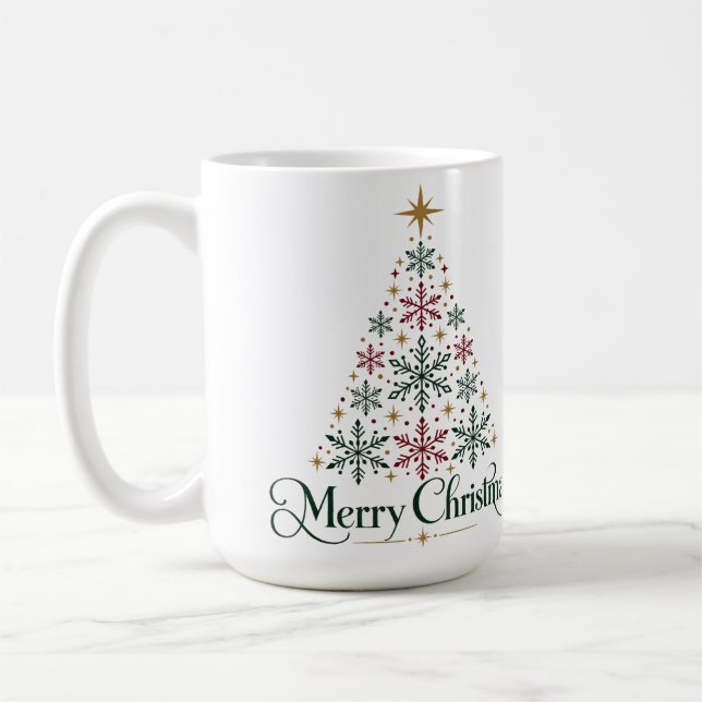 Mug Arbre de Noël Joyeux (Gauche)