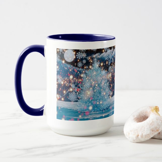Mug Arbre de Noël Magique (Avec donut)