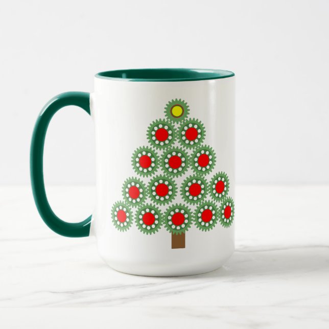 Mug Arbre de Noël mécanique (Gauche)