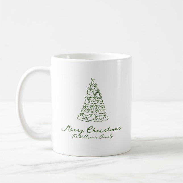 Mug Arbre de Noël moderne (Gauche)