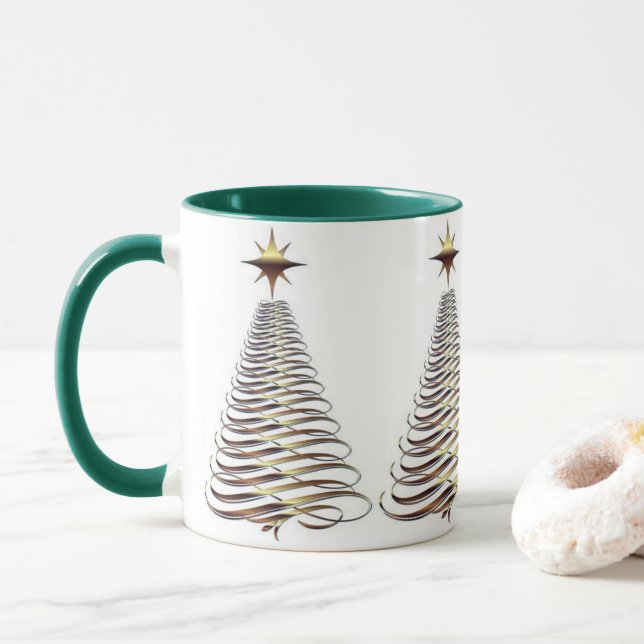 MUG **ARBRE DE NOËL MODERNE** NOËL AMUSANT (Avec donut)