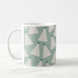 Mug Arbre de Noël Motif Sage Green