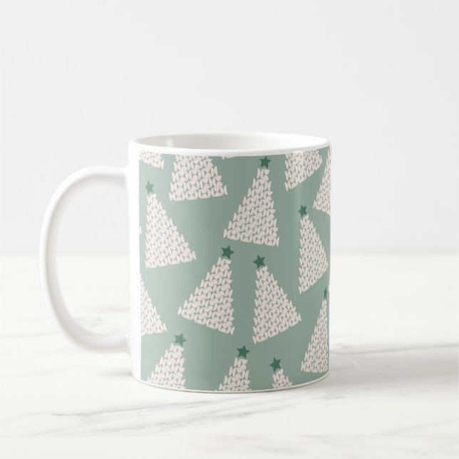 Mug Arbre de Noël Motif Sage Green (Gauche)
