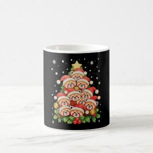 Mug Arbre de Noël Panda Rouge Animal Lumière de Noël F