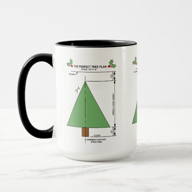 Mug Arbre de Noël parfait (Gauche)
