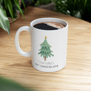 Mug Arbre de Noël personnalisé au nom des enfants