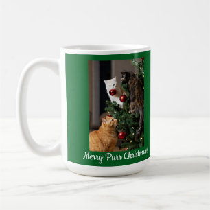 Mug Arbre de Noël pour chats, Noms d'images Texte, Per