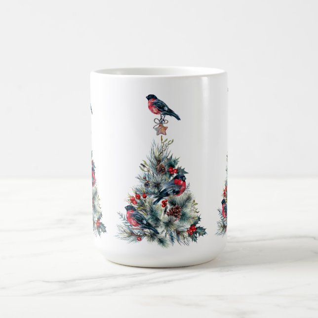 Mug Arbre de Noël Red Bullfinch (Centre)