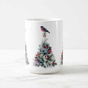 Mug Arbre de Noël Red Bullfinch