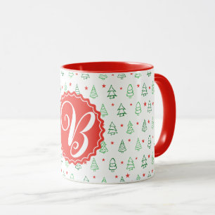 Mug Arbre de Noël rouge et vert