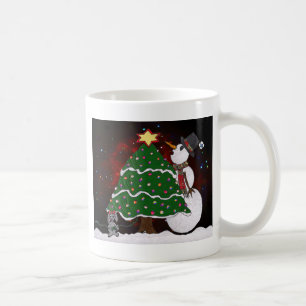 Mug Arbre de Noël Snowman Surprise Art Imprimer