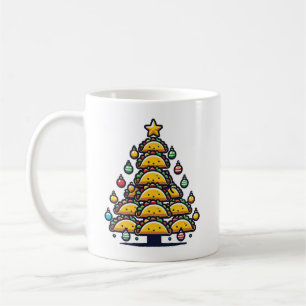 Mug Arbre de Noël Taco - Foodie Drôle Nourriture de va