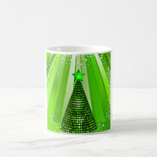Mug Arbre de Noël vert moderne avec étoile