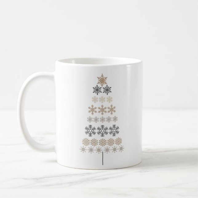 Mug arbre de Noël vintage moderne (Gauche)
