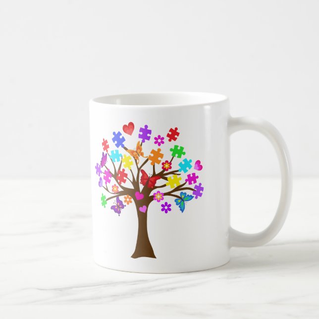 Mug Arbre de sensibilisation sur l'autisme (Droite)