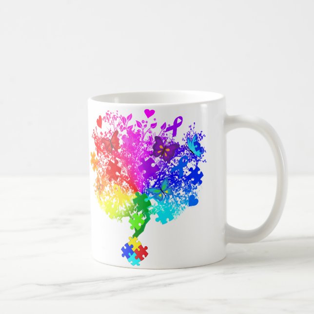 Mug Arbre de spectre autistique (Droite)