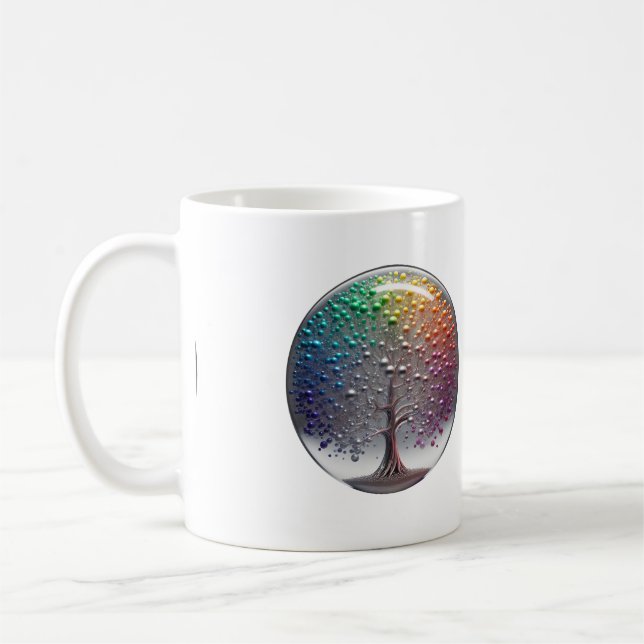 Mug Arbre de sphère FIDE argenté dynamique (Gauche)