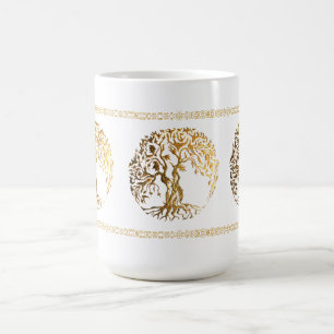 Mug Arbre de vie Mehndi (Or)