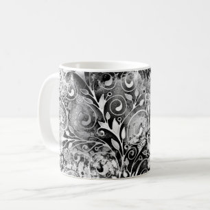 Mug Arbre De Vie - Spirales Feuille Grunge Style 1