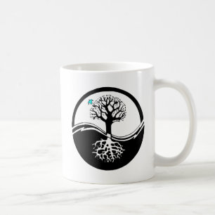 Mug Arbre de Yin Yang de noir et de blanc de la vie