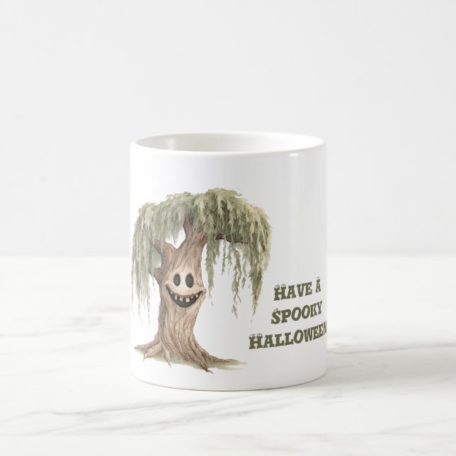 Mug Arbre d'Halloween effrayant (Centre)