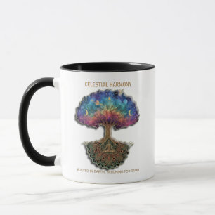 Mug Arbre d'Harmonie Céleste Mandala de Méditation C