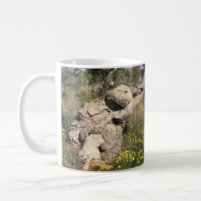 Mug Arbre d'olive en position Yoga (Gauche)
