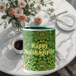 Mug Arbre D'Or Bon thanksgiving De Vie Chute Verte
