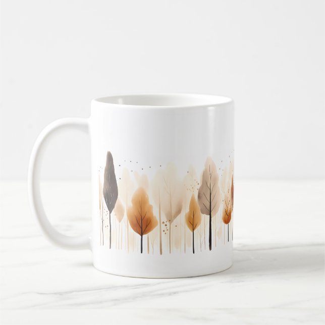 Mug Arbre En Style De Brosse (Gauche)
